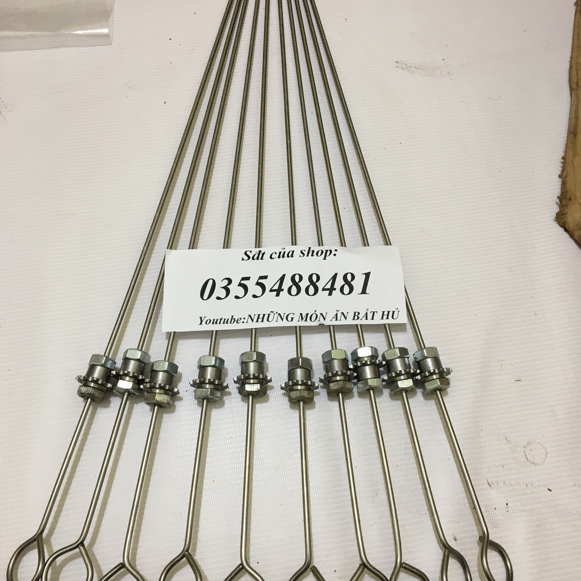 FREESHIP MAX-CAM KẾT GIÁ TỐT-Trọn bộ ốc nhông xiên chế máy nướng thịt