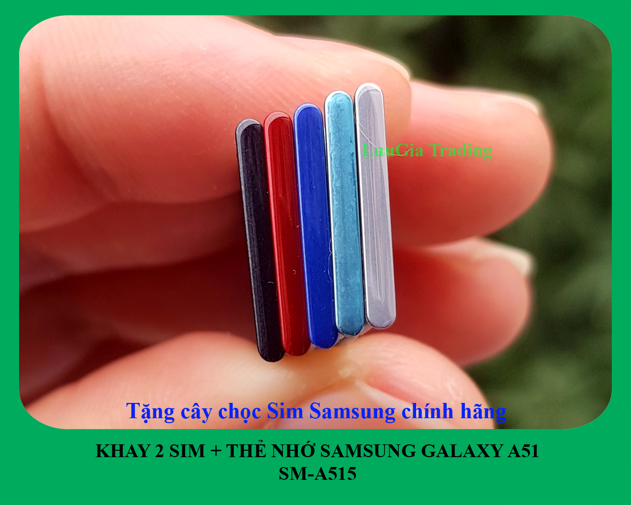 Khay sim samsung galaxy a51 a515 công ty + tặng cây que chọc sim
