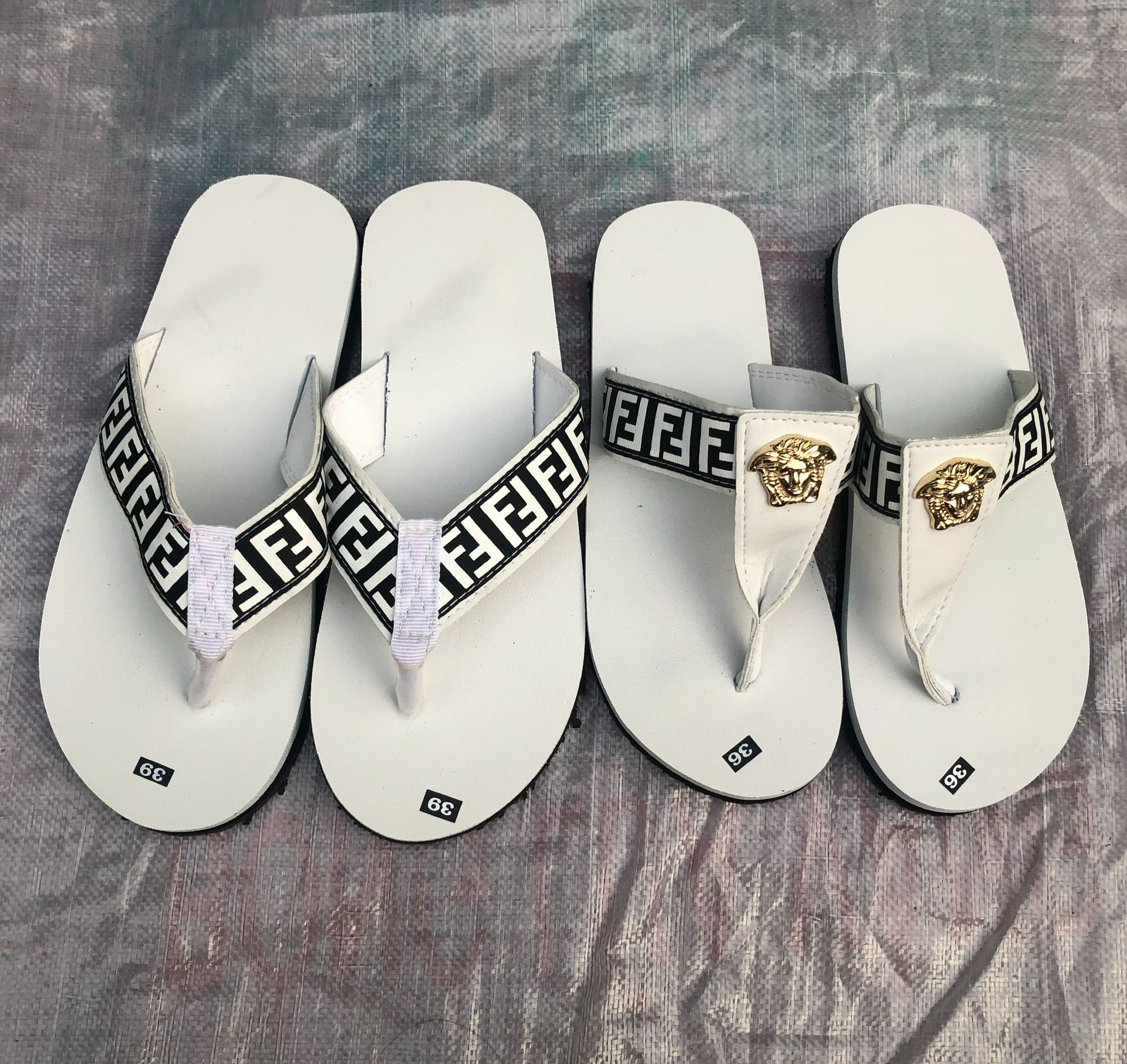 [FREESHIP + HOÀN TIỀN 50K] sandal đồng nai dép cặp nam nữ ( đế trắng quai f trắng ) size từ 35 nữ đến 43 nam size nhắn tin chọn thêm