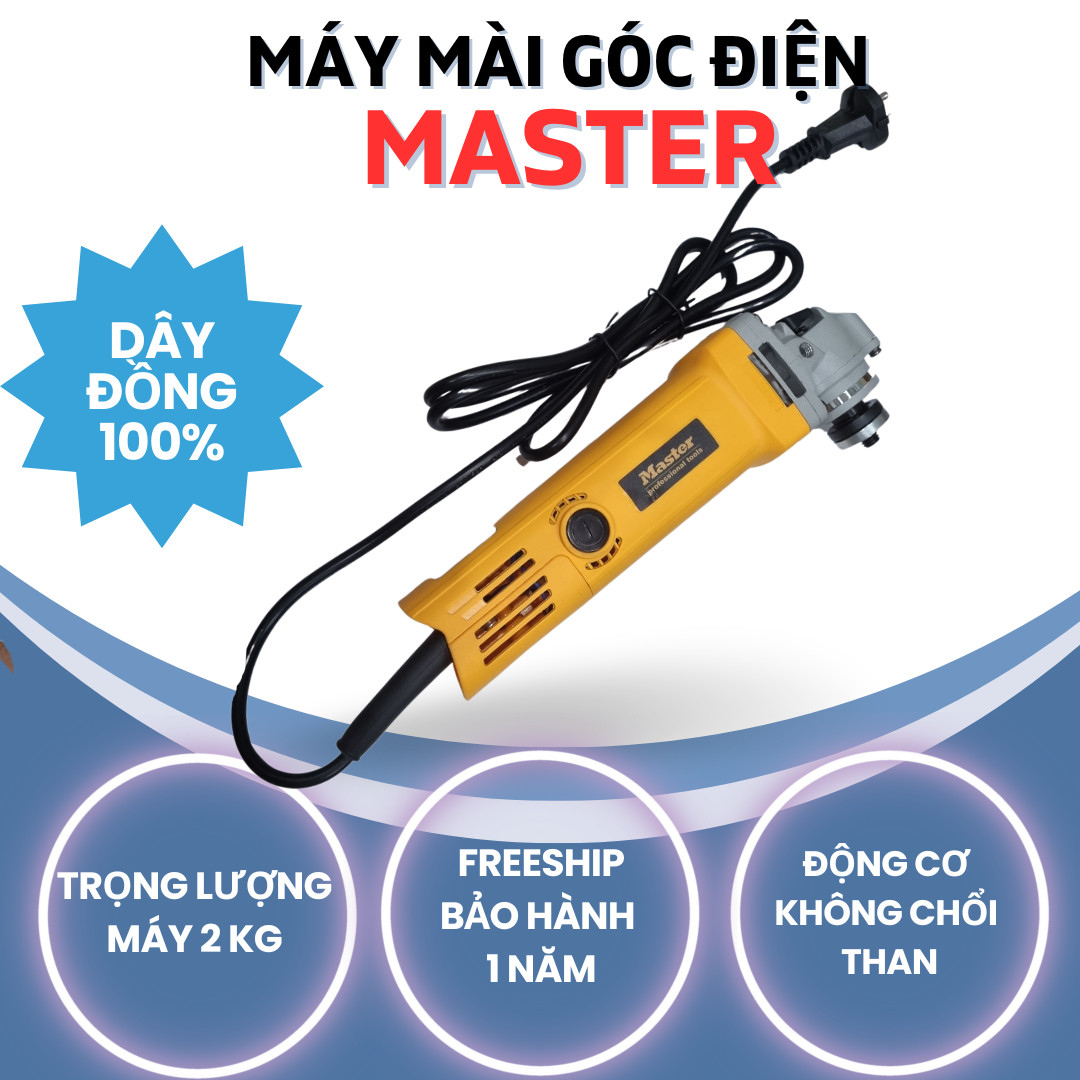 Máy mài góc máy cắt cầm tay Master 980w công tắc đuôi