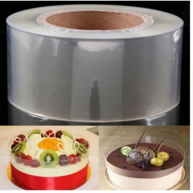 1 cuộn mica bọc thành bánh dày hoặc mỏng bản 6cm hoặc 8cm trắng trong