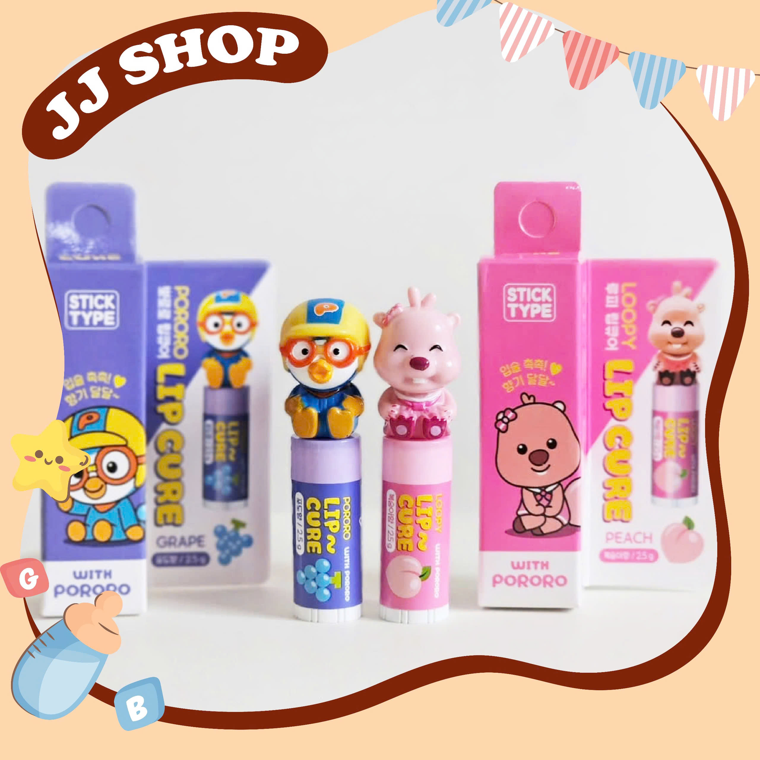Son Dưỡng Môi PORORO Hàn Quốc Cho Bé