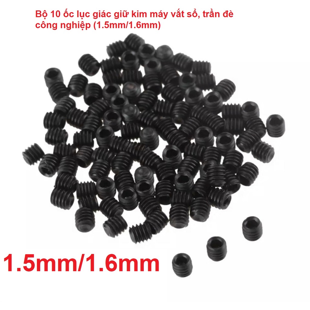 Combo 20 con ốc kim máy vắt sổ,kan sai.