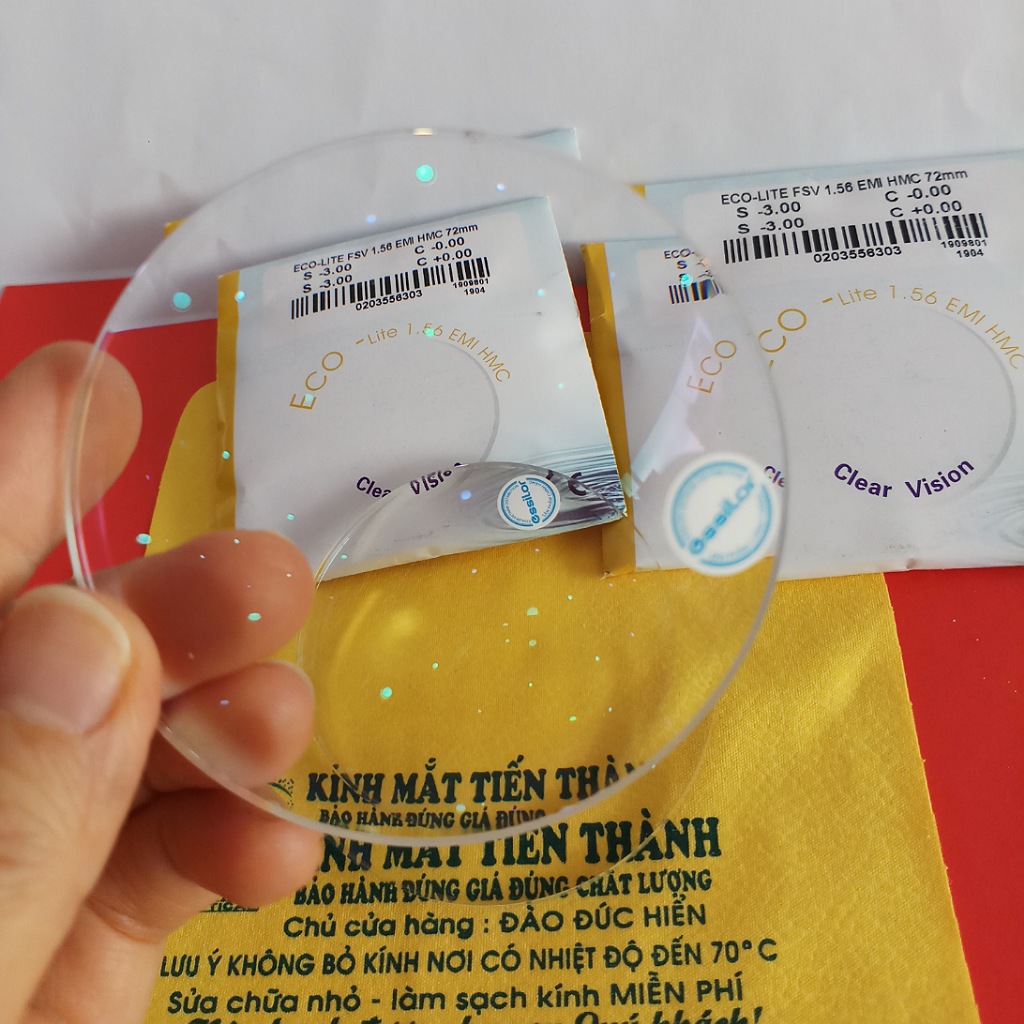 Tròng Mắt Phản Quang ECO CS1.56 (Nhận cắt kính theo đơn) - Kính Mắt Tiến Thành