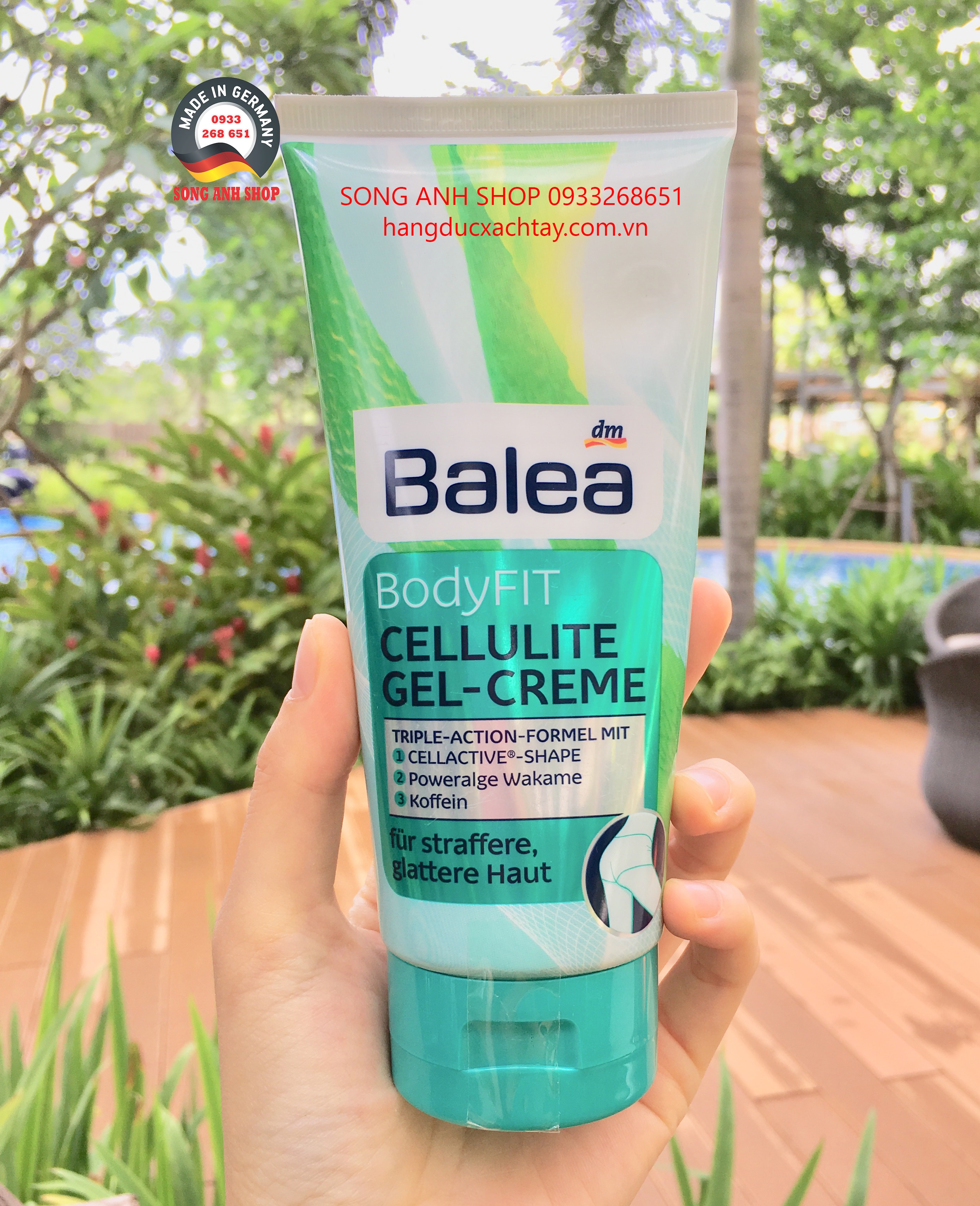 Kem tan mỡ balea body fit cellulite gel- creme