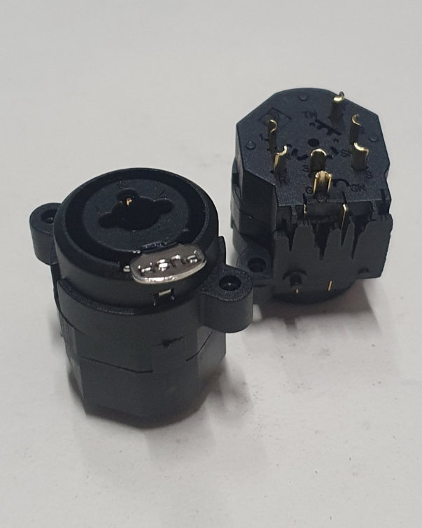 Xlr female + 1/4"" combo ổ nối jack 2 trong 1 canon kiêm 6ly ( giá 1 cái } ketnoicongnghe.com.vn