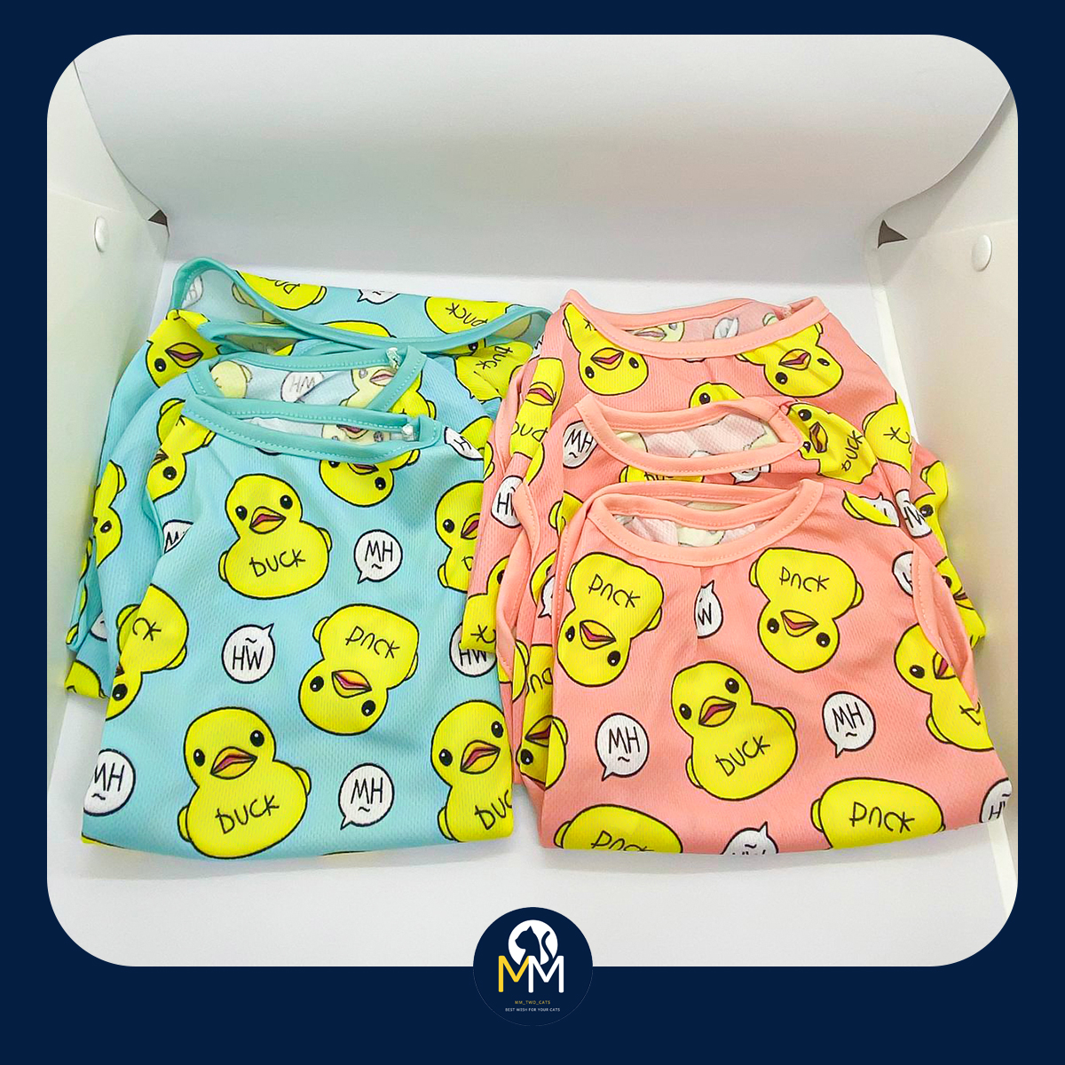 Áo chó mèo - Áo hè hình chú vịt cute cho thú cưng size nhỏ và trung.