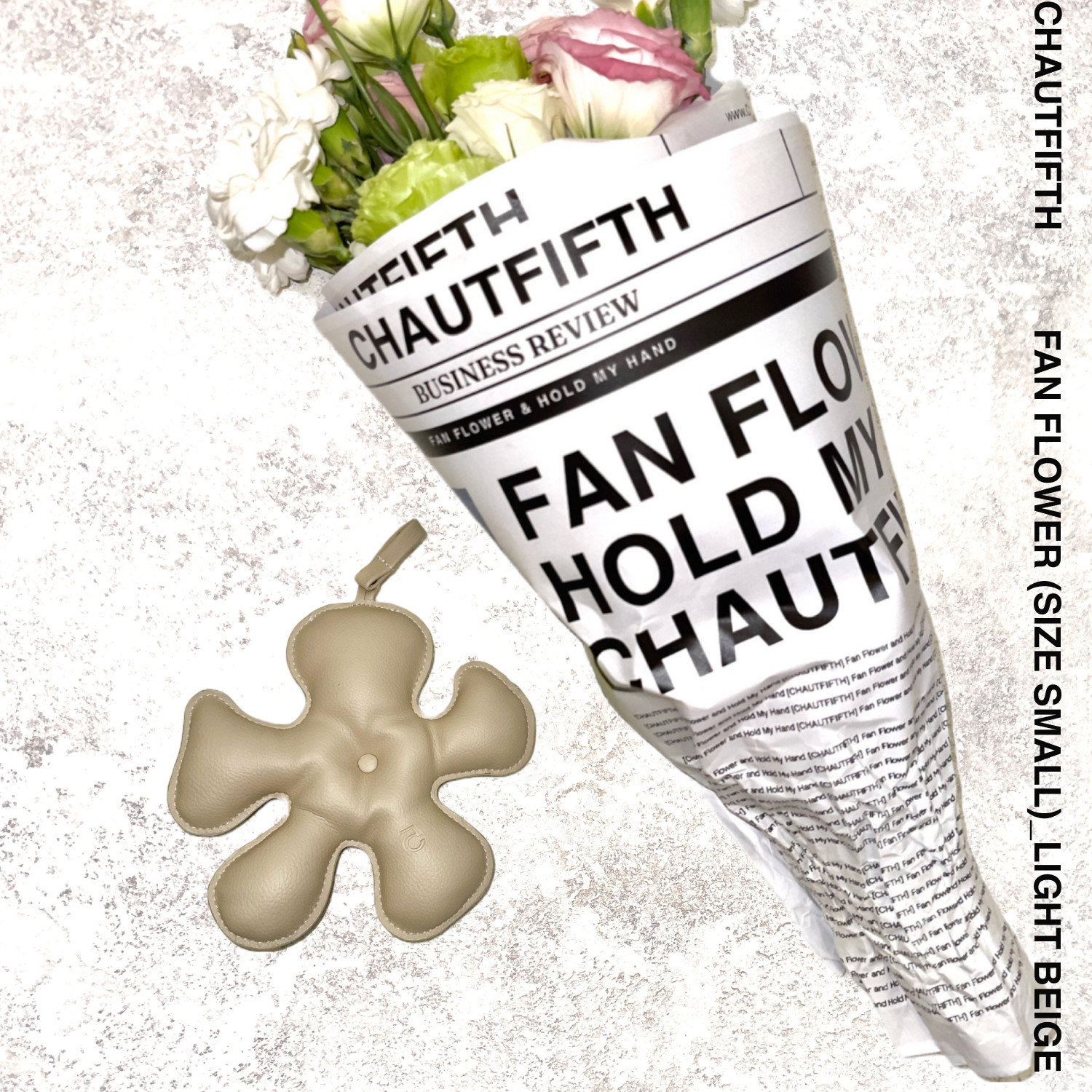 Charm Phụ kiện Hoa cánh quạt màu Beige sáng - CHAUTFIFTH