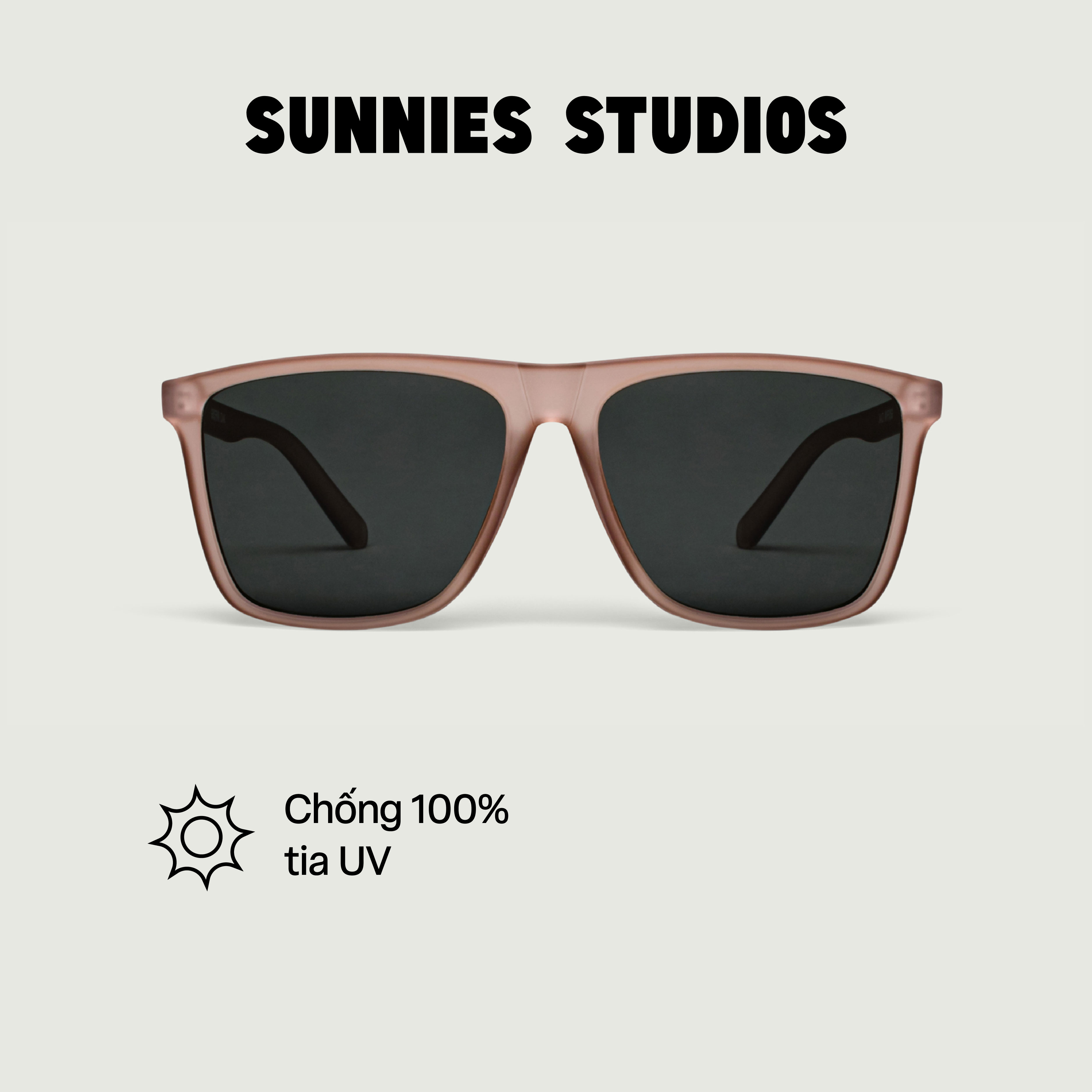 Kính mát Sunnies Studios Gọng Vuông Griffin in Oak