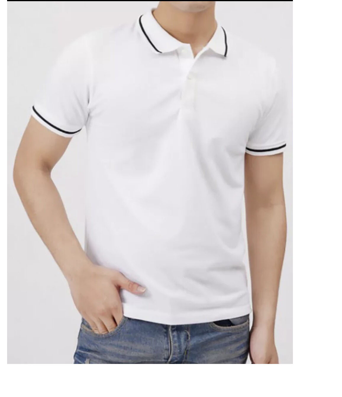 Áo thun nam Polo sọc