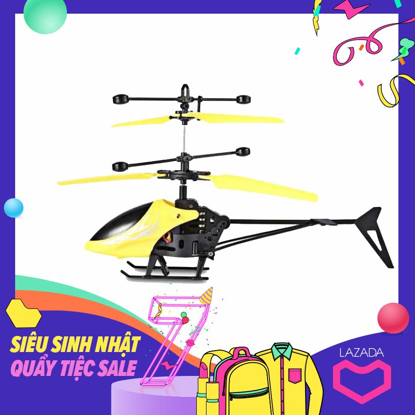 Đồ chơi máy bay điều khiển cảm ứng bằng tay có đèn led helicopter cho bé.