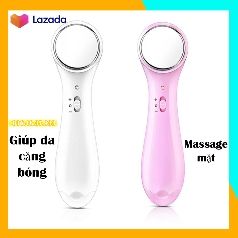 Máy massage mặt ion 2 chế độ cầm tay nâng cơ căng bóng da mặt thoa kem serum giúp thẩm thấu nhanh