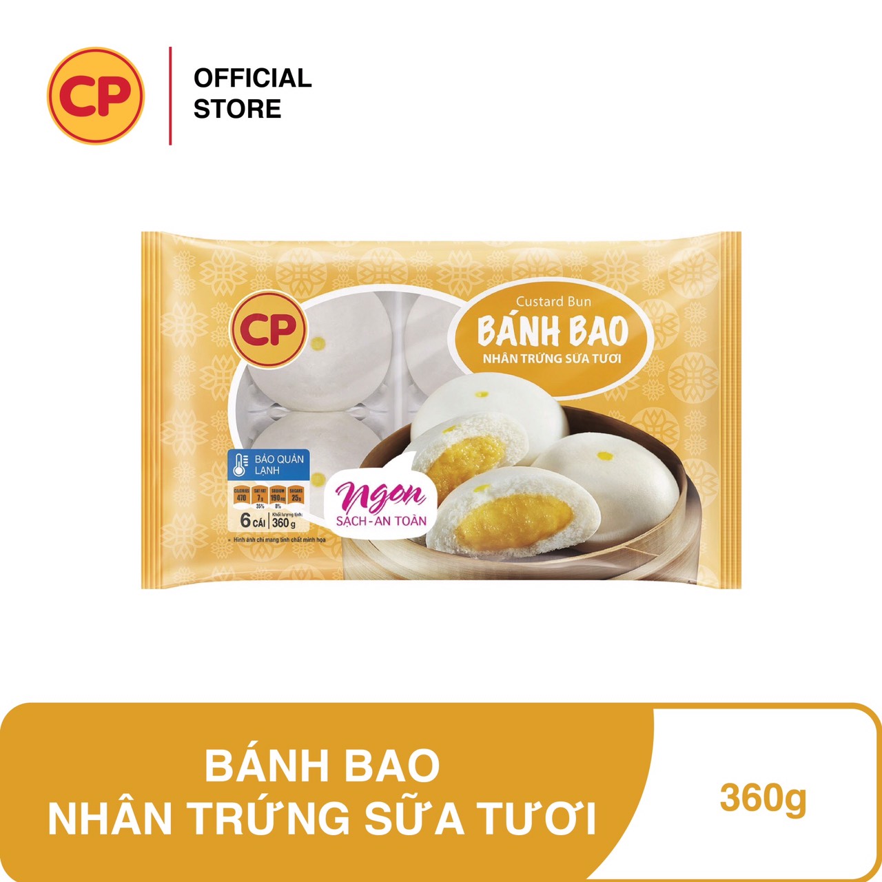 CP Bánh bao nhân trứng sữa - 270g