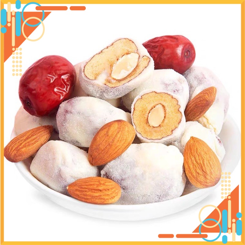 Kẹo hạnh nhân táo đỏ bọc sữa