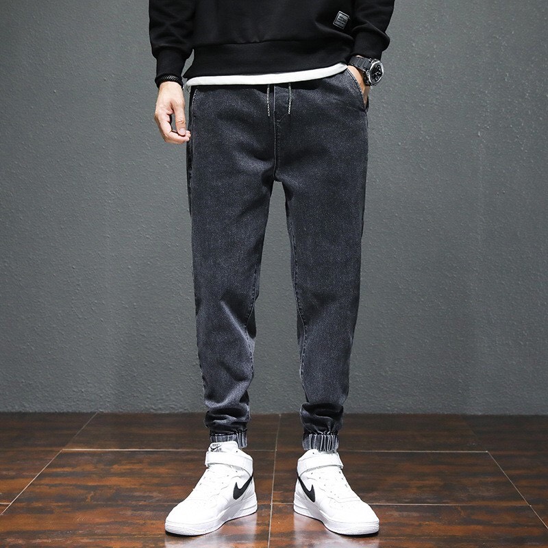 Quần jean jogger trơn, quần bò nam, joger jean đơn giản lịch sự