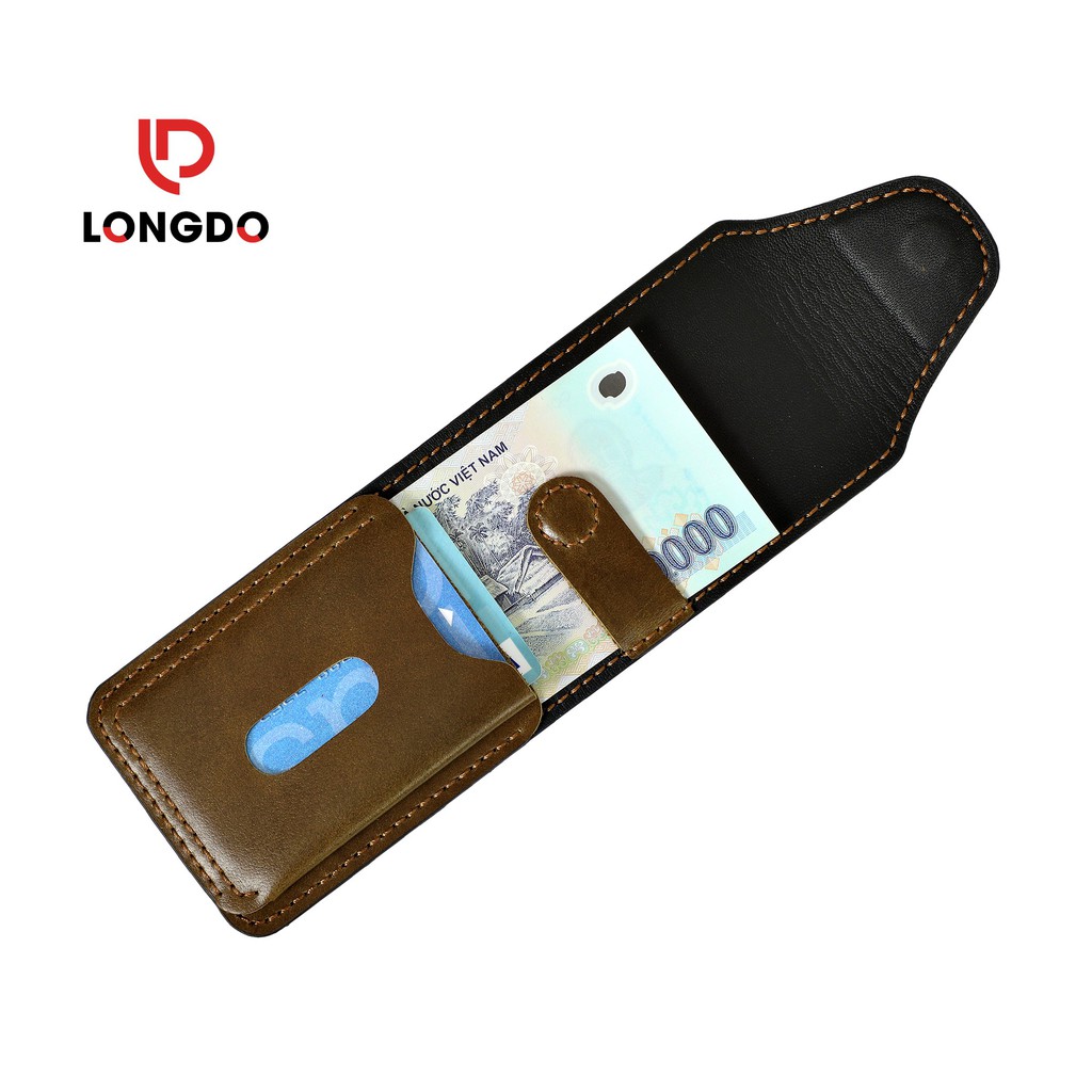 Ví sen 5 - Ví nam xanh rêu - Cam kết 100% da bò thật nhập khẩu - Bảo hành 5 năm - Thương hiệu uy tín Longdo Leather