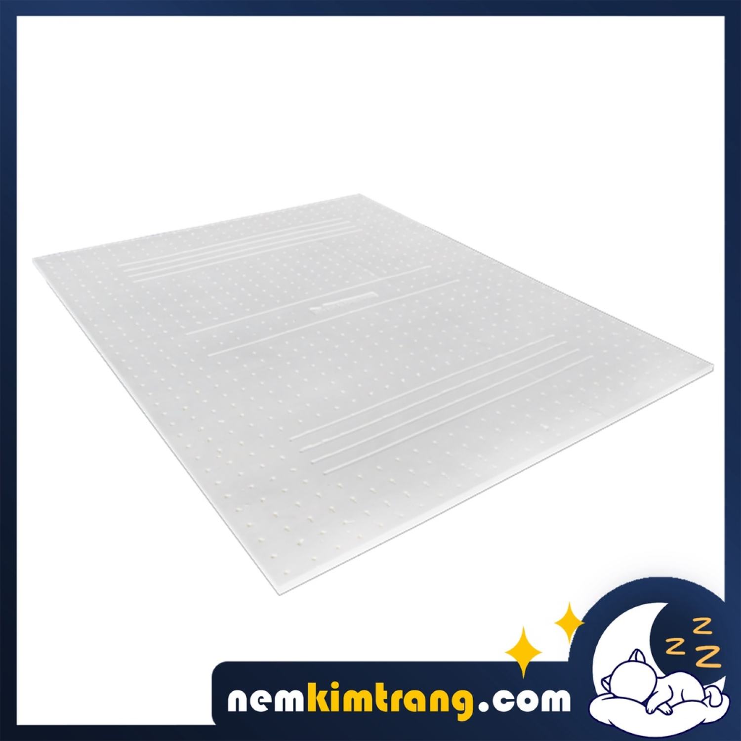 Nệm cao su kim cương topper - nhiều kích thước, chính hãng