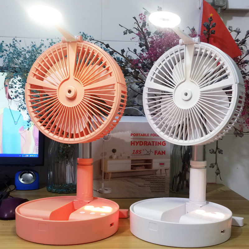 Quạt tích điện phun sương đa chức năng 7200mAh gấp gọn