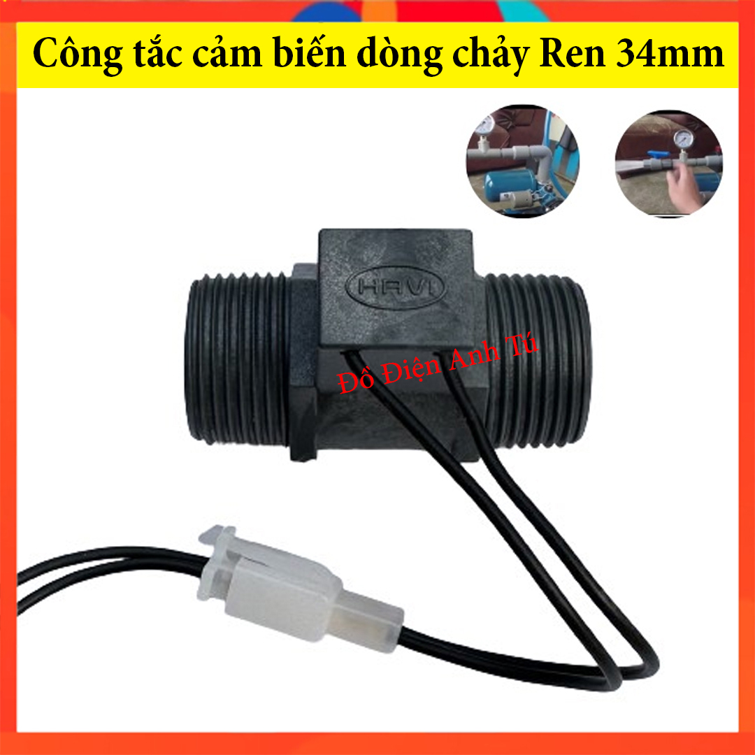 Công tắc cảm biến dòng chảy cho máy bơm tăng áp công suất 500W, rơ le cho máy bơm tăng áp