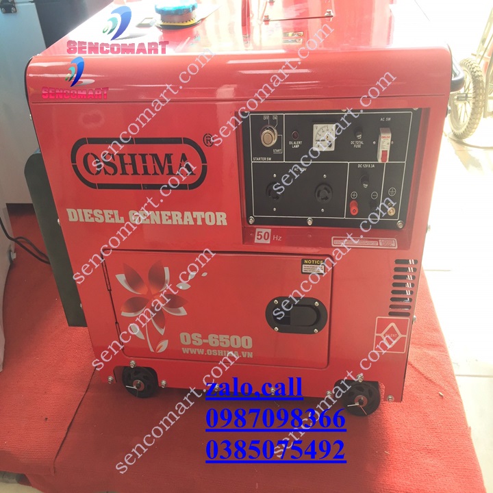 Máy phát điện oshima 6500 công suất 5kw cả-i ti-ến m-ới