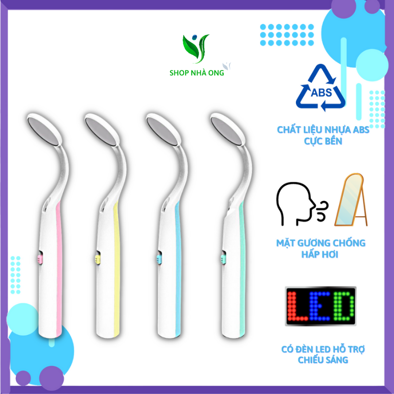 Gương nha khoa chăm sóc sức khỏe răng miệng có đèn led