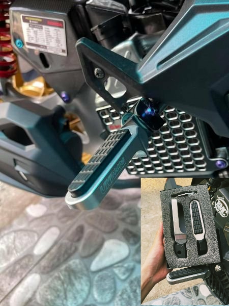 Gác chân uni racing gắn cho vario/vision/ airblade