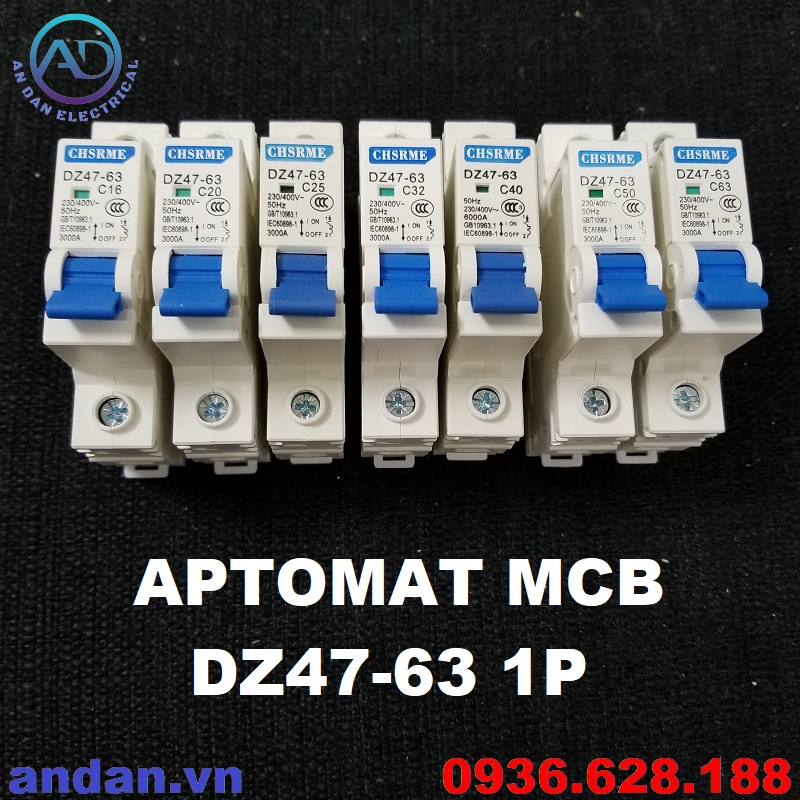 Aptomat mcb dz47-63 1p
