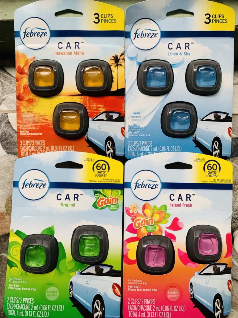 Nước hoa xe hơi Febreze USA