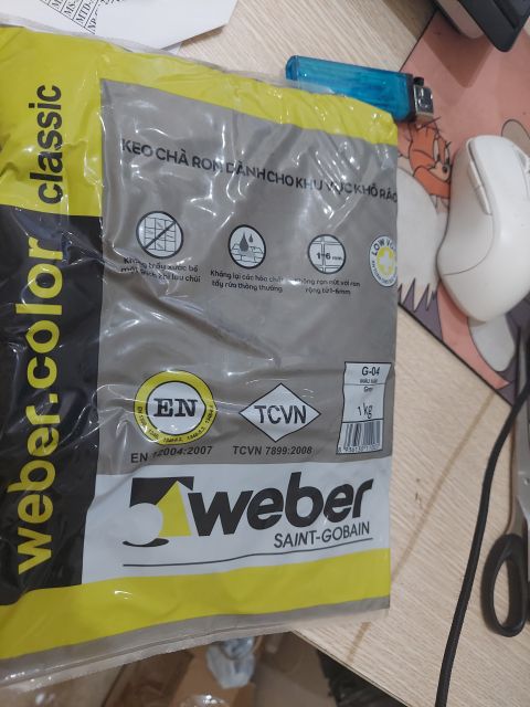 Keo chít mạch weber - keo chà ron weber - chống nứt chống thấm bám dính cực tốt - keo chà ron nhập khẩu