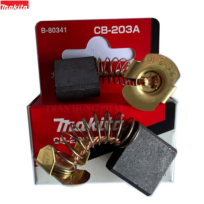 Chổi than cb203 cb 203 cb-203 cb-203a makita chính hãng b-80341 cho mt240 mt241 mt243 mt360 mt362 lw1400 lw1401