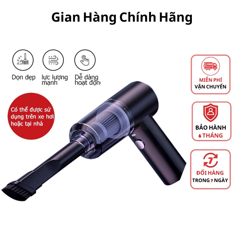 Máy hút bụi cầm tay mini - Máy hút bụi không dây đa năng lực hút siêu mạnh sử dụng hút bụi ô tô bụi giường cực tiện lợi