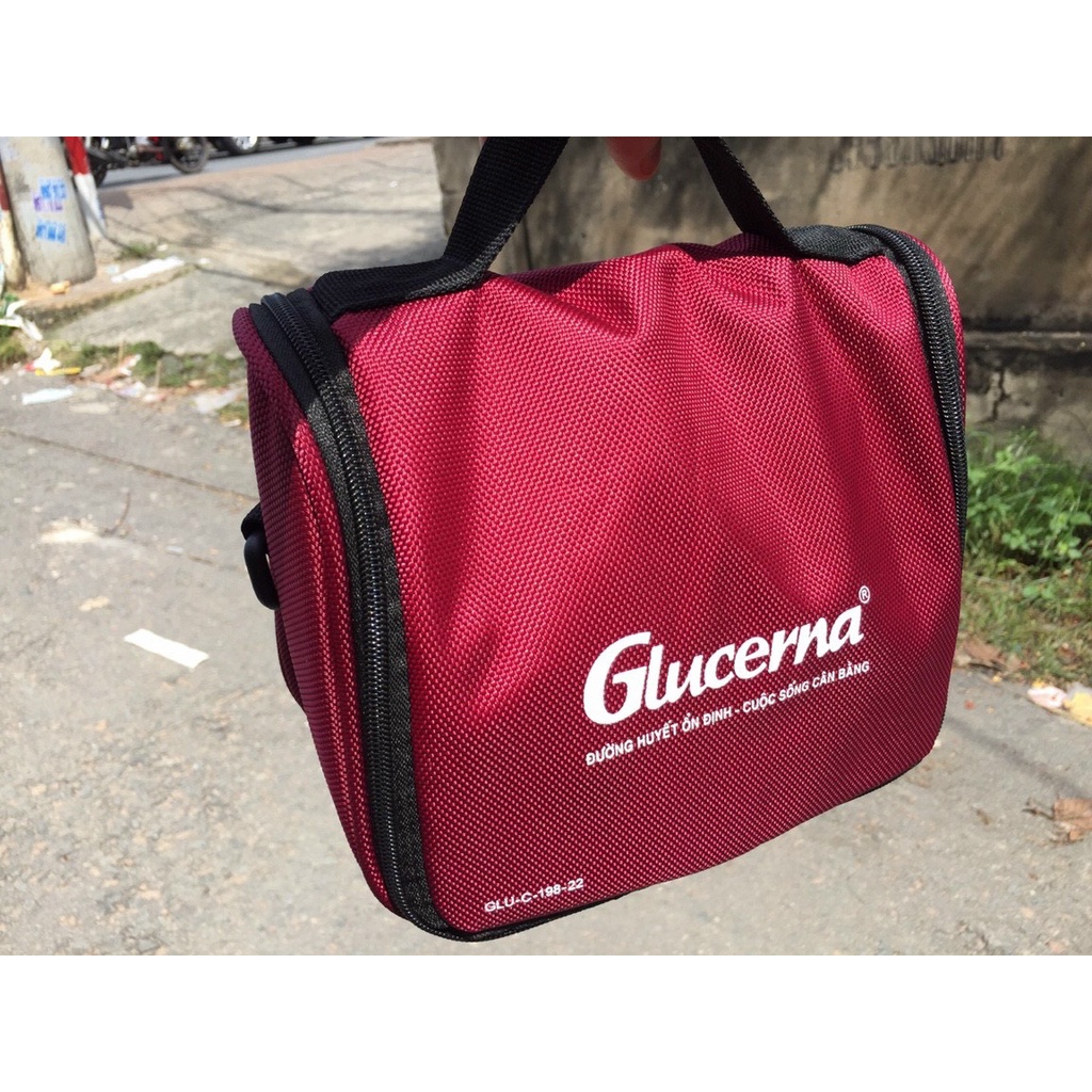 Túi du lich quà tặng sữa glucerna hợp với đi du lịch tiện dụng nhiều ngăn đựng tiện lợi