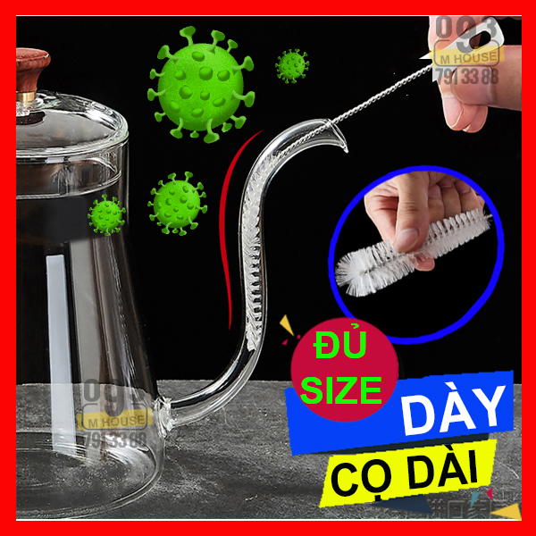 Combo 4 cọ rửa ống hút chổi cọ rửa bình nước