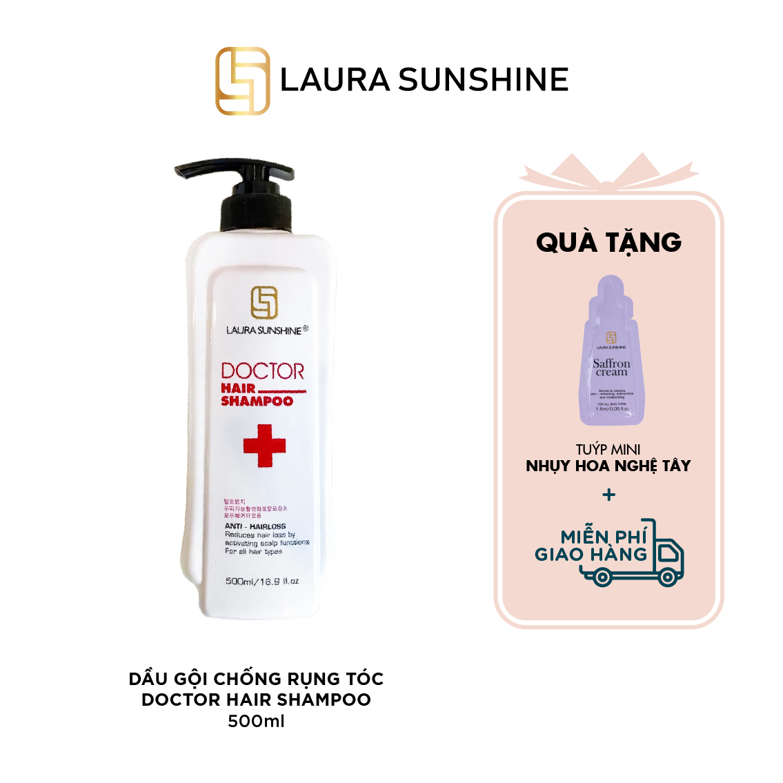 Doctor Hair Shampoo - Dầu gội mọc tóc - Laura Sunshine