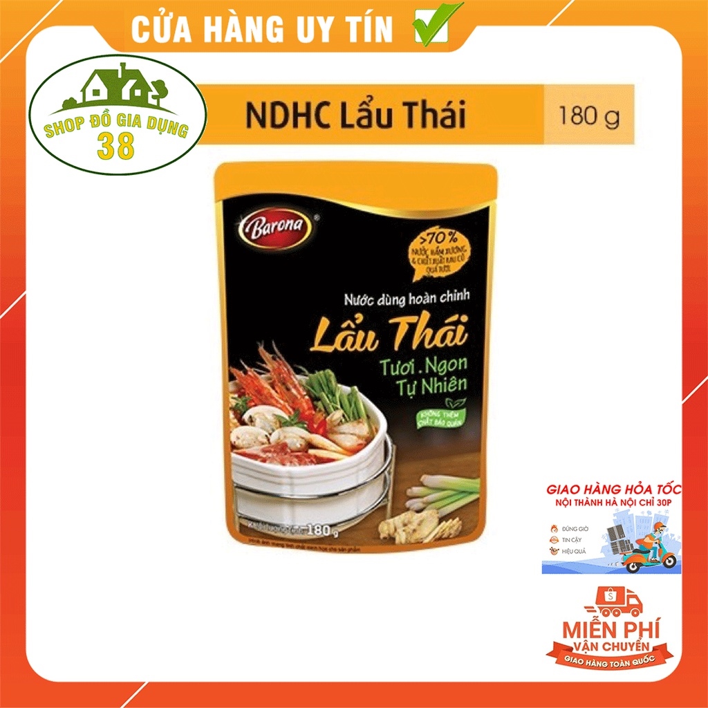 Lẩu Thái Nước Dùng Hoàn Chỉnh BARONA - Lẩu Thái 180g