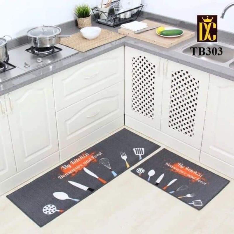 Set 2 thảm nhà bếp loại đẹp tiện lợi