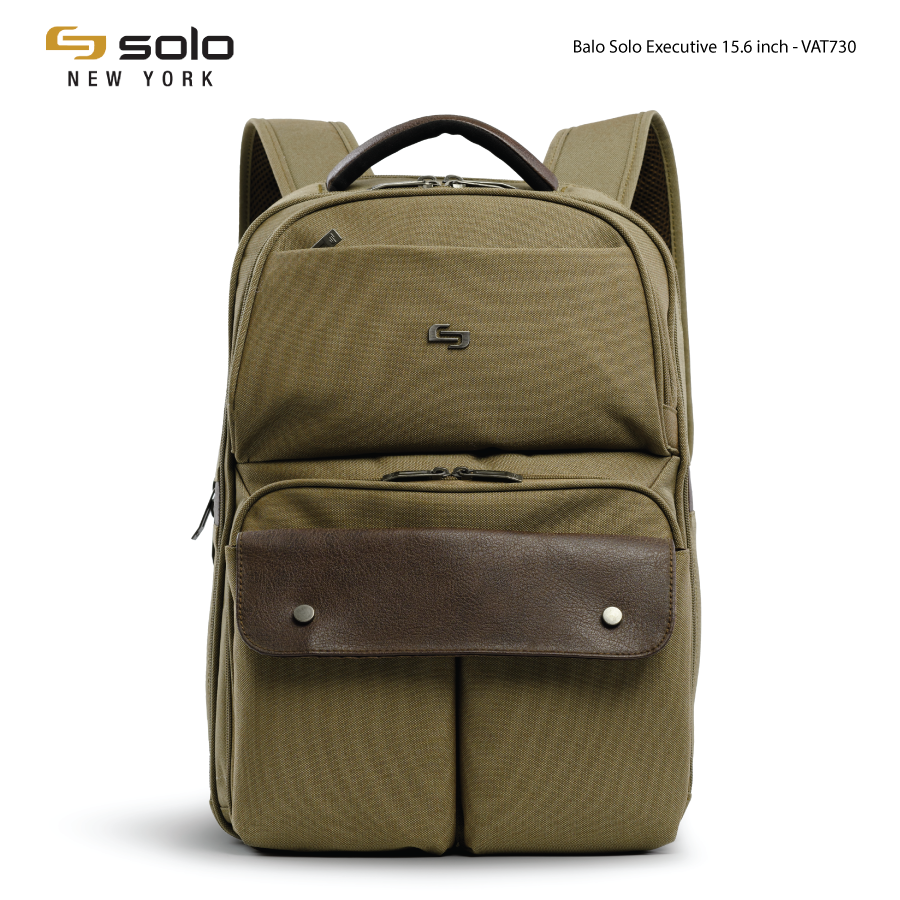 Balo Solo Executive 15.6 inch - Màu Nâu Coffe - VTA730