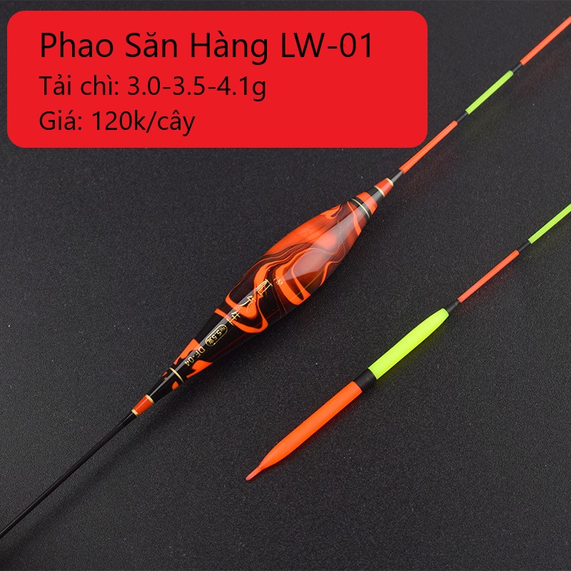 Phao nano chính hãng huyết long câu ngày săn hàng tài chì lớn từ 3.0-5.5gram tăm to rõ nét lw-01 lw-02 yl-01 yl-02 yl-03