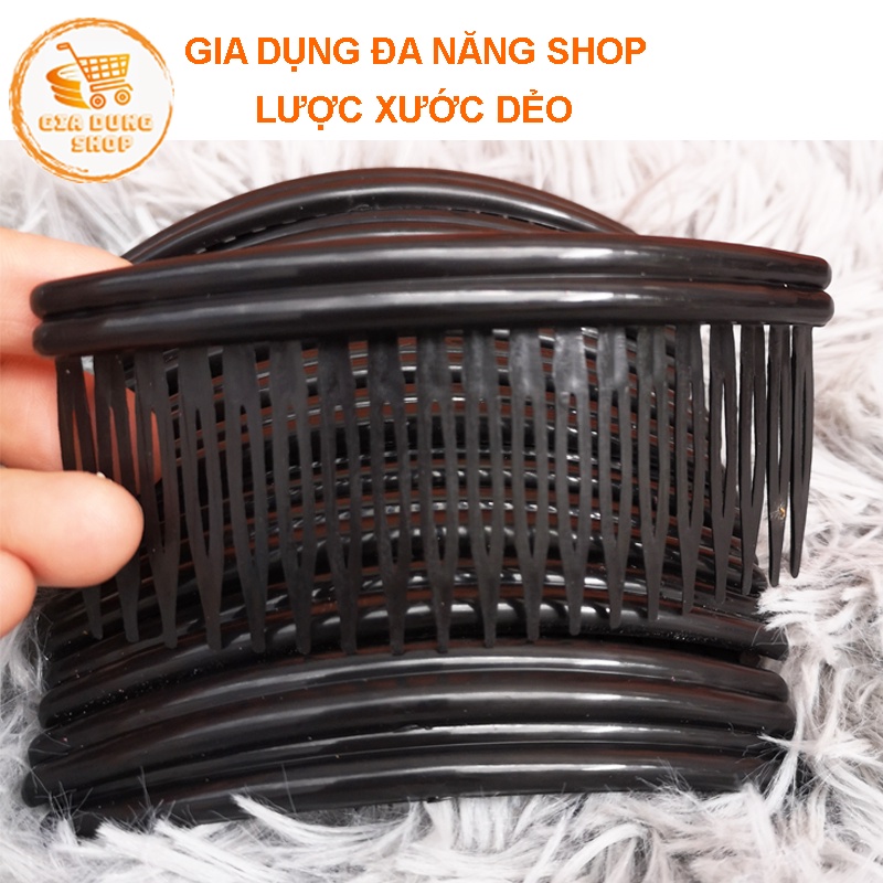 Cài tóc mái lược xước siêu dẻo nhiều màu hai loại lớn nhỏ