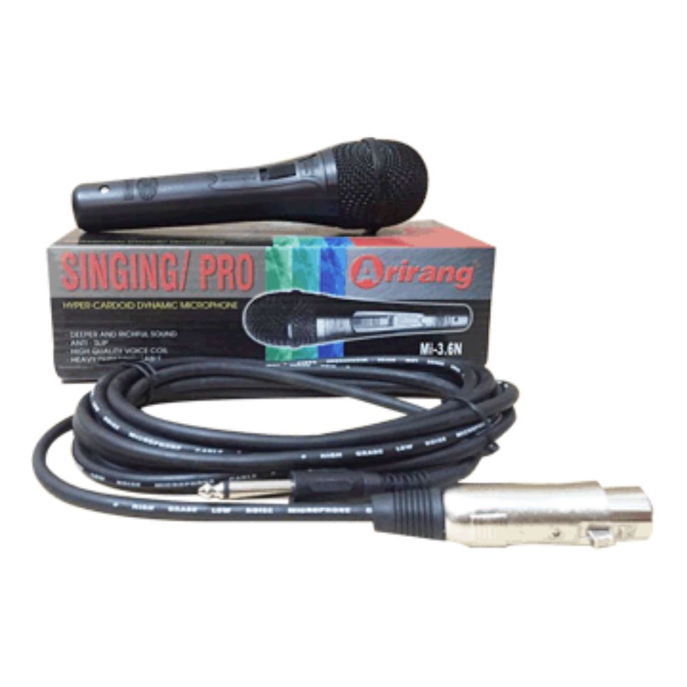 Mua 1 tặng 1 - Míc Micro phone livestream hát karaoke arirang chính hãng mi-3.6n có dây chuyên nghiệp