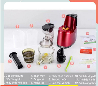 Phụ kiện máy ép chậm hongxin 311, 312