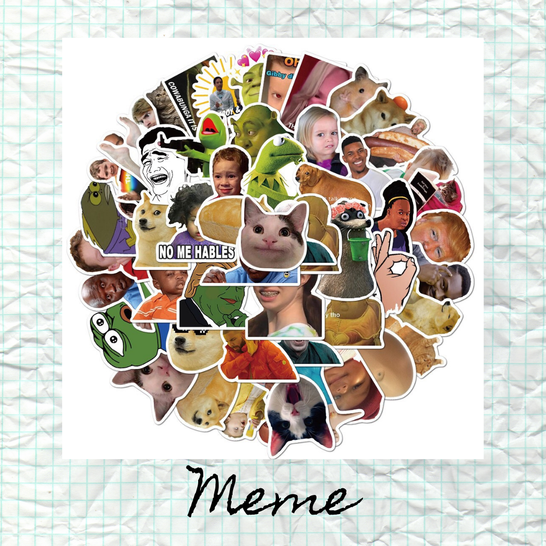 Sticker Hình Dán Meme Chế Vui Nhộn Hài Hước Không Đụng Hàng