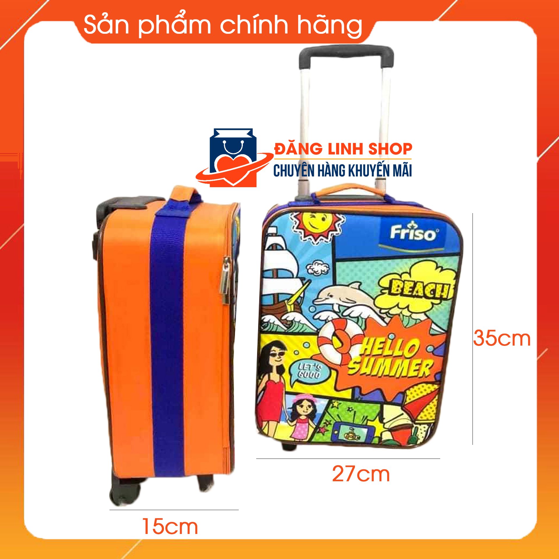 Vali kéo cho bé hàng khuyến mãi từ sữa Friso