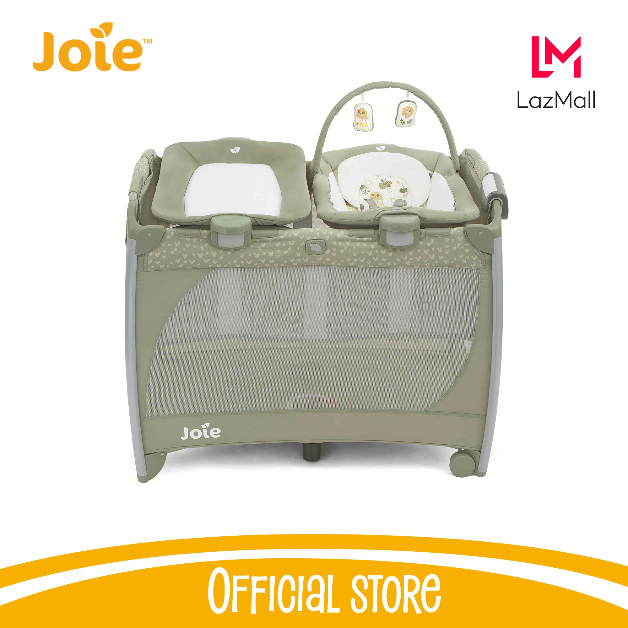 Giường cũi trẻ em Joie Excursion Change & Bounce