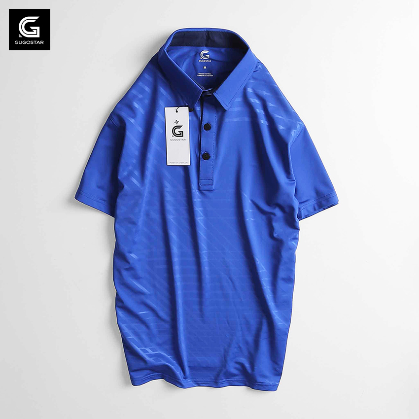 [HCM]Áo Thun Nam Có Cổ Thể Thao G375 Thun Lạnh Poly Co Giãn 4 Chiều - GUGOSTAR - 7