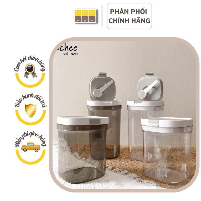 Hộp đựng sữa bột chống ẩm cho bé cao cấp Mochee, hộp trữ sữa cho bé hút chân không - Minjeebaby