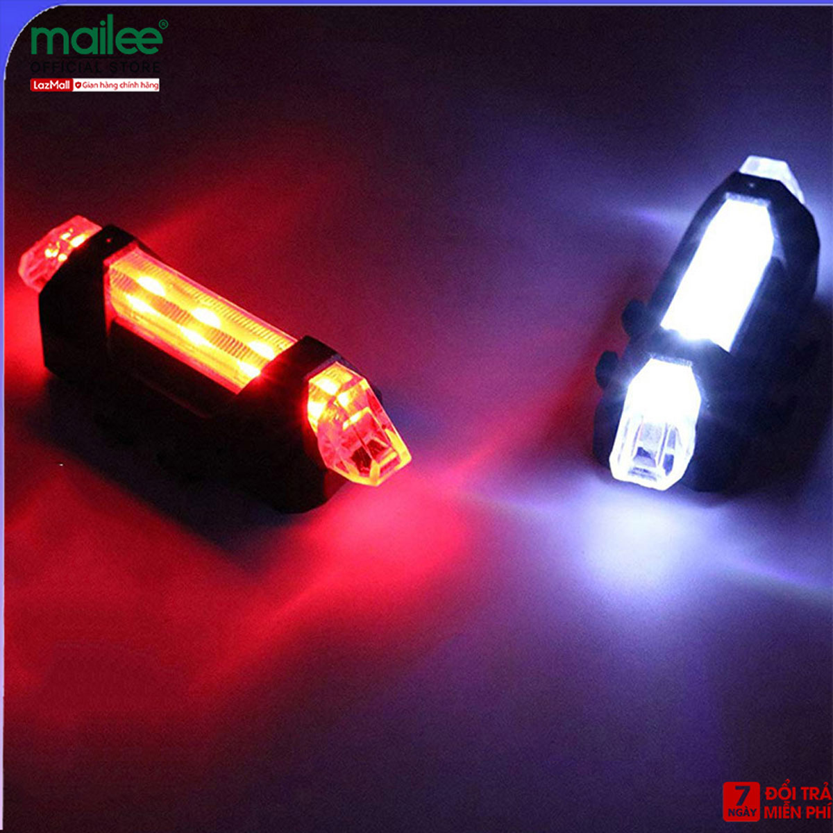 Đèn LED Hậu Đuôi Xe Đạp Chống Nước Nhiều Chế Độ Sáng Nhấp Nháy Báo Hiệu Ban Đêm An Toàn Sạc Điện Usb Tiện Dụng Mai Lee