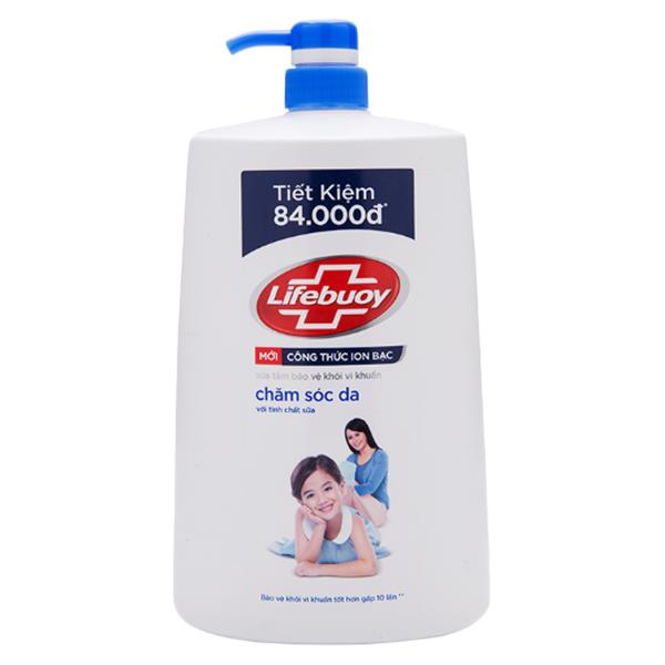 SỮA TẮM LIFEBUOY CHĂM SÓC DA CHAI 1,1KG XANH