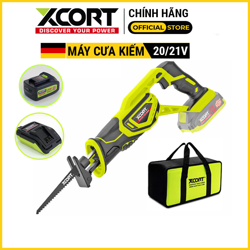 MÁY CƯA KIẾM CẦM TAY - MÁY CƯA KIẾM DÙNG PIN 20/21V XCORT CHÍNH HÃNG Mẫu mới