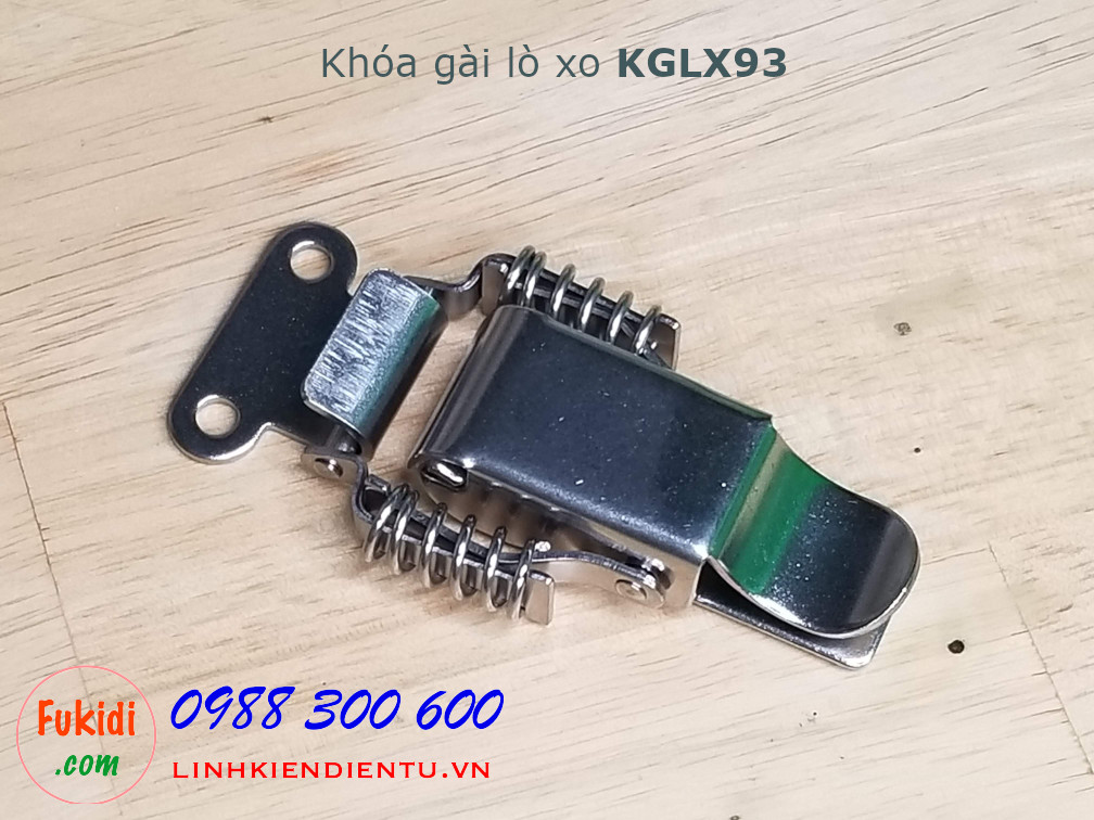 Khóa gài lò xo, inox 304, kích thước 68x35mm model KGLX93